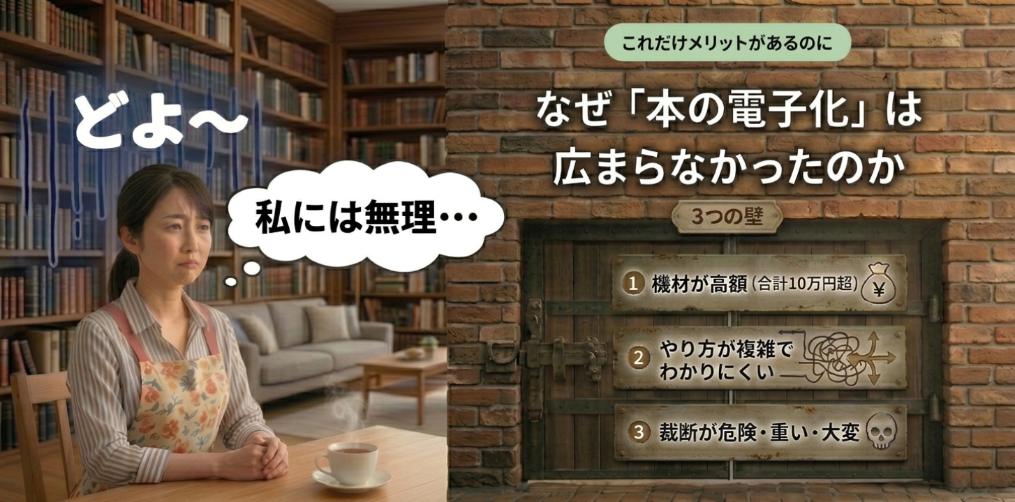 なぜ本の電子化は広まらなかったのか - 3つの壁