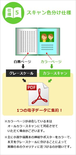 仕様5 スキャン色分け仕様